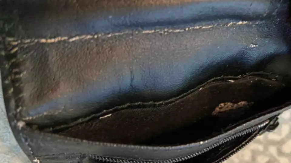 My leather wallet is peeling/has peeled on the edges. Any
